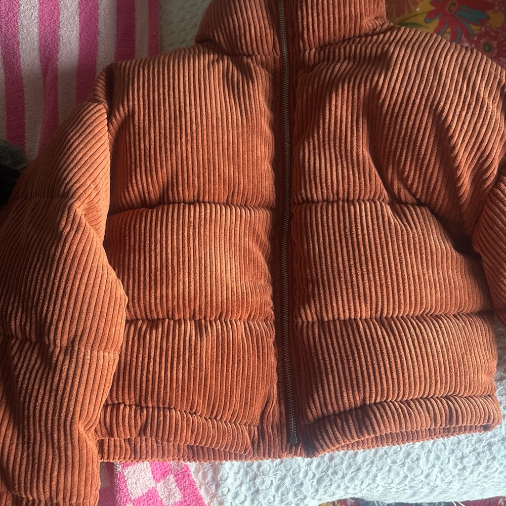 Altar'd State Orange Bomber Jacket